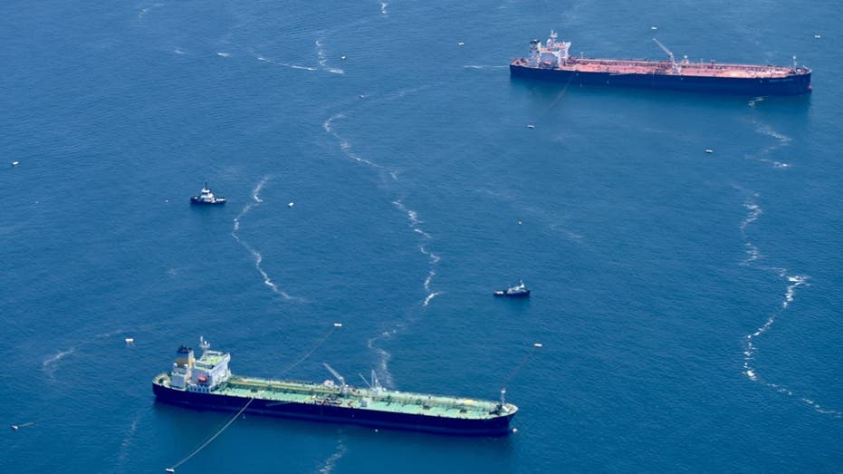 Tankers in Port of Los Angeles