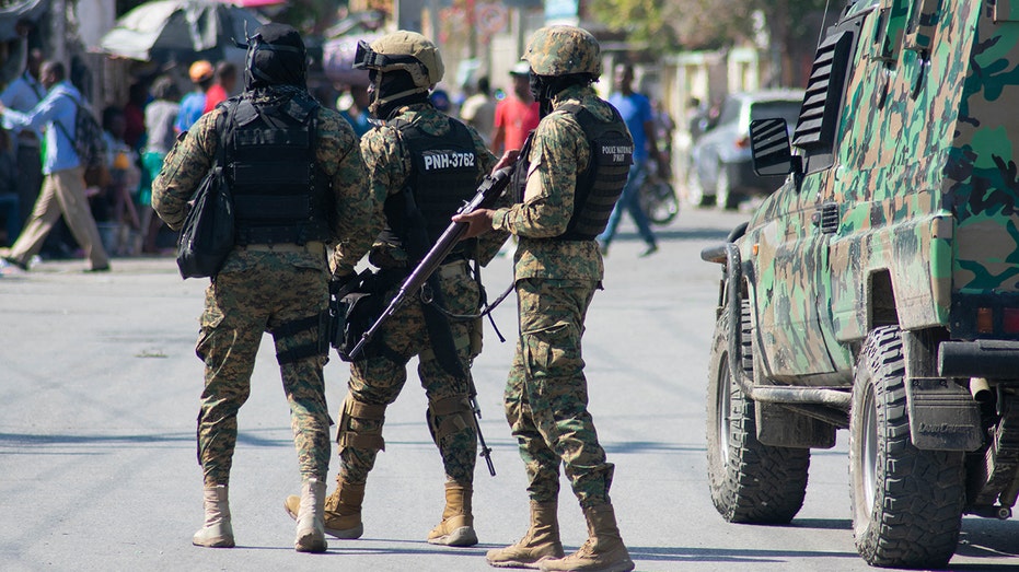 Haitian police officers